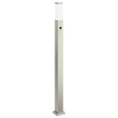 vidaXL 3 db szenzoros oszloplámpa 110 cm rozsdamentes acél IP44