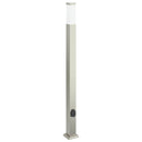 vidaXL 110 cm rozsdamentes acél oszloplámpa konnektorral IP44