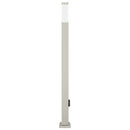 vidaXL 110 cm rozsdamentes acél oszloplámpa konnektorral IP44