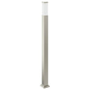 vidaXL 110 cm rozsdamentes acél oszloplámpa konnektorral IP44