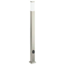 vidaXL 3 db kültéri lámpa konnektorral 110 cm rozsdamentes acél IP44