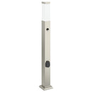 vidaXL érzékelős konnektoros oszloplámpa 80 cm rozsdamentes acél IP44