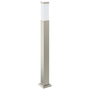 vidaXL érzékelős konnektoros oszloplámpa 80 cm rozsdamentes acél IP44