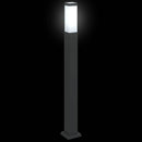 vidaXL 3 db oszloplámpa 80 cm fekete IP44
