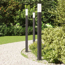 vidaXL 3 db oszloplámpa 110 cm fekete IP44