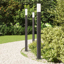 vidaXL 3 db szenzoros oszloplámpa 110 cm fekete IP44