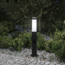 vidaXL oszloplámpa konnektorral 50 cm fekete IP44