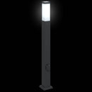 vidaXL 3 db fekete 80 cm oszloplámpa konnektorral IP44