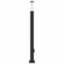 vidaXL oszloplámpa konnektorral 110 cm fekete IP44