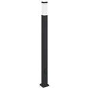 vidaXL 3 db fekete IP44-es oszloplámpa konnektorral 110 cm