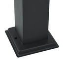 vidaXL 3 db szenzoros fekete 50 cm oszloplámpa IP44-es konnektorral