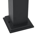 vidaXL 3 db szenzoros fekete IP44-es oszloplámpa érzékelővel és aljzattal 80 cm