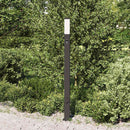vidaXL szenzoros fali tartóoszlop lámpa 110 cm fekete IP44