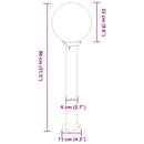 vidaXL 80 cm rozsdamentes acél oszloplámpa IP44
