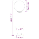 vidaXL 3 db kültéri lámpa 80 cm rozsdamentes acél IP44