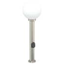 vidaXL 3 db 80 cm rozsdamentes acél oszloplámpa konnektorral IP44