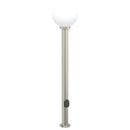 vidaXL 3 db kültéri lámpa konnektorral 120 cm rozsdamentes acél IP44