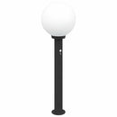 vidaXL szenzoros oszloplámpa 80 cm fekete IP44