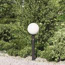 vidaXL szenzoros oszloplámpa 80 cm fekete IP44