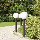 vidaXL 3 db szenzoros oszloplámpa 80 cm fekete IP44