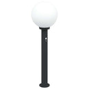 vidaXL 3 db szenzoros oszloplámpa 80 cm fekete IP44