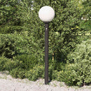 vidaXL szenzoros oszloplámpa 120 cm fekete IP44