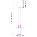 vidaXL szenzoros oszloplámpa 120 cm fekete IP44