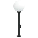 vidaXL oszloplámpa konnektorral 80 cm fekete IP44