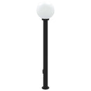 vidaXL oszloplámpa konnektorral 120 cm fekete IP44