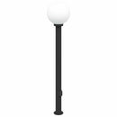 vidaXL 3 db fekete IP44-es oszloplámpa konnektorral 120 cm