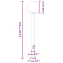 vidaXL 3 db fekete IP44-es oszloplámpa konnektorral 120 cm