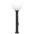 vidaXL oszloplámpa érzékelővel és aljzattal 80 cm fekete IP44