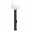 vidaXL oszloplámpa érzékelővel és aljzattal 80 cm fekete IP44