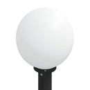 vidaXL oszloplámpa érzékelővel és aljzattal 80 cm fekete IP44