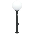 vidaXL 3 db szenzoros fekete IP44-es oszloplámpa érzékelővel és aljzattal 80 cm