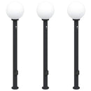 vidaXL 3 db szenzoros fekete oszlop alakú lámpa 120 cm IP44