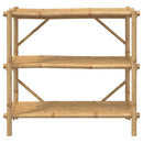 vidaXL 3 szintes bambusz polc 100 x 40 x 90 cm