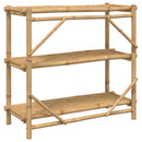 vidaXL 3 szintes bambusz polc 100 x 40 x 90 cm