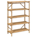 vidaXL 5 szintes bambusz polc 100 x 40 x 150 cm