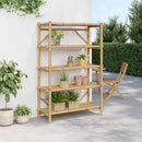 vidaXL 5 szintes bambusz polc 100 x 40 x 150 cm