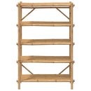 vidaXL 5 szintes bambusz polc 100 x 40 x 150 cm