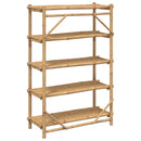 vidaXL 5 szintes bambusz polc 100 x 40 x 150 cm