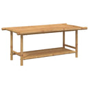 vidaXL bambusz dohányzóasztal 110x55x45 cm