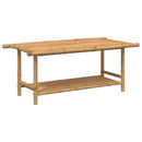 vidaXL bambusz dohányzóasztal 110x55x45 cm