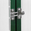 vidaXL zöld alumínium melegház alapvázzal 224x169x202 cm