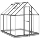 vidaXL antracitszürke alumínium melegház alapvázzal 224x169x202 cm