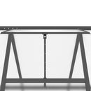 vidaXL antracitszürke alumínium melegház alapvázzal 224x169x202 cm