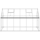 vidaXL ezüstszínű alumínium melegház alapvázzal 334x169x195 cm