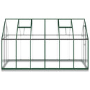 vidaXL zöld alumínium melegház alapvázzal 334x169x202 cm