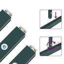 vidaXL zöld alumínium melegház alapvázzal 334x169x202 cm